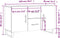 vidaXL - Dressoir - 100x36x60 - cm - bewerkt - hout - grijs - sonoma - eikenkleurig