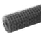 vidaXL Draadgaas vierkant 25x1.5 m staal met PVC coating grijs