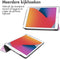 imoshion Tablet Hoes Geschikt voor iPad 8 10.2 (2020) 8e generatie / iPad 7 10.2 (2019) 7e generatie / iPad 9 10.2 (2021) 9e generatie - imoshion Trifold Bookcase - Roze /Roze