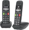 Gigaset E290R - Dect-telefoon - 2 handsets met grote toetsen en display - Zwart (2 stuks)
