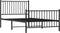 vidaXL - Bedframe - met - hoofd- - en - voeteneinde - metaal - zwart - 100x190 - cm