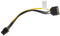 Lanberg CA-SA6P-10CU-0020 - Voedingskabel SATA naar PCI Express - 20 cm - Rood Zwart