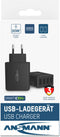 Ansmann HC430 - USB-oplader met 4 USB-poorten 30W - Zwart