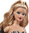 Barbie 65ste (2023) - Modepop - Glamoureuze zwart-witte jurk - Saffierblauw