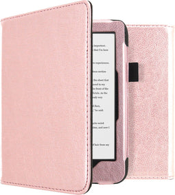 imoshion E-reader Hoesje - Geschikt voor Kobo Clara HD - Vegan Leather Bookcase - Rosé Goud