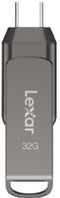 Lexar JumpDrive D400 - USB 3.1 Type-C - 32GB - Grijs