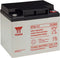 Yuasa NP38-12I loodbatterij met M5-draad, 12 volt, 38Ah