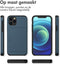 imoshion Hoesje Geschikt voor iPhone 12 Pro / 12 Hoesje - Ruimte voor 2 pasjes - imoshion Backcover met pasjeshouder - Donkerblauw