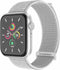 imoshion Nylon⁺ bandje - Geschikt voor Apple Watch 1, 2, 3, 4, 5, 6, 7, 8, 9, 10, SE, Ultra (2) - 44/45/46/49 mm - Grijs - One Size