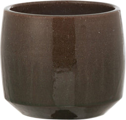 J-Line bloempot Boord - keramiek - groen - medium - Ø 17.5 cm