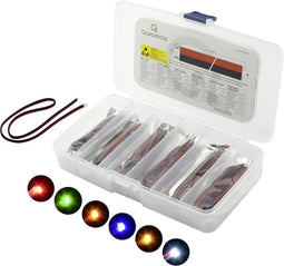 Quadrios LED-assortiment Rood, Groen, Geel, Blauw, Wit, Amber 20 mA 3.0 V