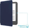 imoshion E-reader Hoesje - Geschikt voor Amazon Kindle (2022) 11th gen, Amazon Kindle (2024) - Slim Hard Case Sleepcover Bookcase - Donkerblauw