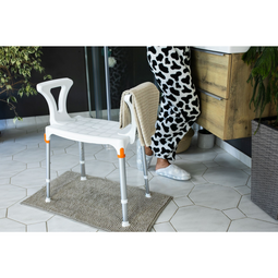 Able2 Atlantis Douchekruk - Lichtgewicht Verstelbare Douchestoel - Aluminium Frame - Met Armsteunen