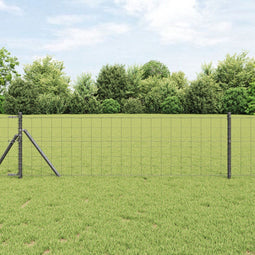 vidaXL - Euro - omheining - Grijs - 0,4x50 - m - Staal