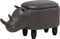 RHINO - Hocker - Donkergrijs - Kunstleer
