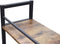VDD Industrial Vintage Design - Bureau computertafel - 3 opbergplanken - bruin zwart