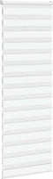 vidaXL - Zebra - rolgordijn - 80x230 - cm - stofbreedte - 75,9 - cm - polyester - wit