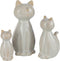 J-Line decoratie Kat Zittend - porselein - beige - large