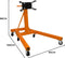 T-Mech Motorsteun - 900kg Draaibaar 360° - Opvouwbaar 810mm Werkhoogte - Oranje