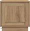 vidaXL - Nachttafel - met - LED - Verlichting - in - Artisan - Eiken - 44x34,5x45 - cm