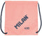 Rugtas met Koordjes Milan Since 1918 Roze 42 x 34 x 0,7 cm