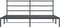 vidaXL - Bedframe - met - hoofdbord - metaal - zwart - 200x200 - cm