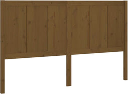 vidaXL - Hoofdbord - 205,5x4x100 - cm - massief - grenenhout - honingbruin