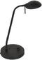 Mexlite Biron 7502ZW - Tafellamp - Draaibaar en kantelbaar 48 cm leesarm - Zwart