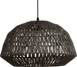 WOOOD Exclusive Kace Hanglamp - Jute - Zwart - 26x45x45