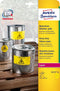 Avery L6111-20 - Zelfklevend printerlabel - A4 - 20 vel - Geel (20 stuks)