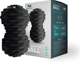 Massagerr® Vibrerende Duo Massagebal - Trigger Bal - 4 Tril Niveaus - Peanut Ball - Massage Roller