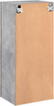 vidaXL - Tv-wandmeubel - 40,5x30x90 - cm - bewerkt - hout - betongrijs