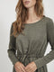 VILA VIJUNER LS DRESS - Jurk met aansnoer taille - M