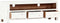 vidaXL - Tv-meubel - 120x30x40 - cm - massief - acaciahout - wit
