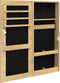 vidaXL - Sieradenkast - met - spiegel - wandgemonteerd - 30x8,5x67 - cm