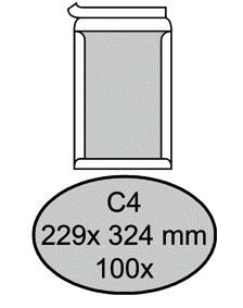 Bordrug Envelop C4 Wit