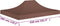 vidaXL - Partytentdak 270 g/m² - 410 x 280 cm - Bruin
