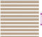 vidaXL - Zebra - Blind - 155x100 - cm - stofbreedte - 150,9 - cm - polyester - zandbruin