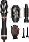 Flaire ROSÉ Föhnborstel met 3 Opzetstukken - Keramische Krulborstel - Ionisch - 1200W - Zwart