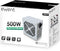 Ewent EW3909 - ATX Voeding - 500W 2x +12V Rails - 3x SATA-aansluitingen