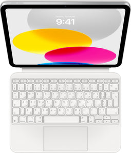 Apple iPad (2022/2024) - Magic Keyboard Folio - Ingebouwd trackpad en 14 functietoetsen - Aluminium/Wit