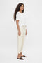 Object Lisa - Dames Broek - Slim Fit - Beige - Maat S