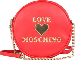 Love Moschino - Borsa Pu - Ronde tas met hart en merknaam - Rood