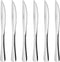 HI NATURE™ Steakmessen - Messenset RVS - 6x Vaatwasserbestendig 22cm - Zilver (6 stuks)
