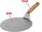 Nonna pizzaschep RVS Ø25,5 - Pizzaspatel rond - Houten handvat - Lengte: 43 cm