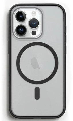 Woodcessories iPhone 15 Pro Max - Bio Clear Case MagSafe - Duurzaam - Mat / Zwart