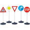 Klein Toys verkeersborden - 5 stuks - 25x25x73 cm - ideaal voor verkeerseducatie