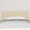 vidaXL - Hoofdbord - met - Knopen - Crème - 80 - cm - Stof