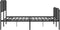 vidaXL - Bedframe - met - hoofd- - en - voeteneinde metaal - zwart - 160x200 - cm