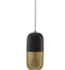 WOOOD Exclusive Tirsa Hanglamp - Metaal - Zwart/Brass - 46x20x20